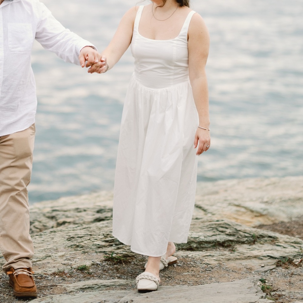Miami White Sleeveless Dress